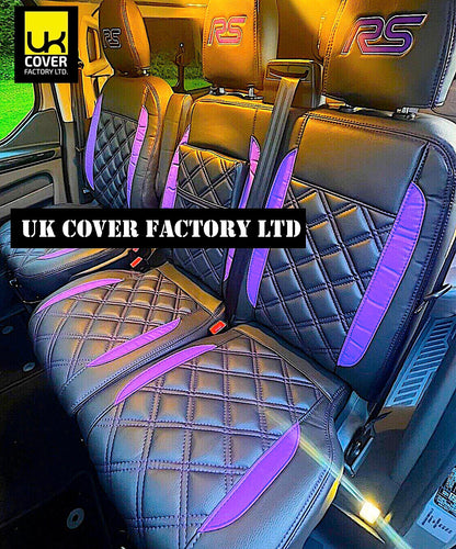 Van Seat Covers For Transit Custom/MK8 Made with Transit Custom 11A33RS Purple
