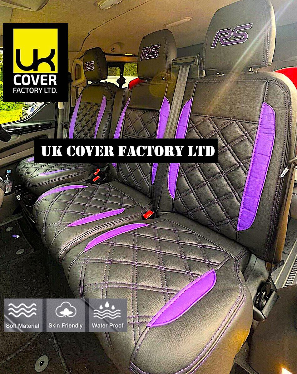 Van Seat Covers For Transit Custom/MK8 Made with Transit Custom 11A33RS Purple
