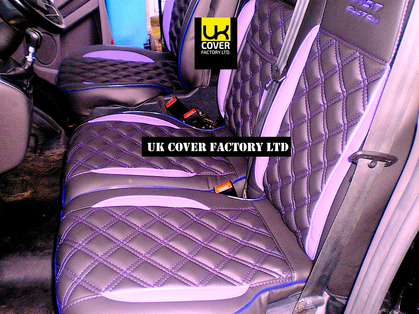 Van Seat Covers For Transit Custom/MK8 Made with Transit Custom 11A33TC Purple