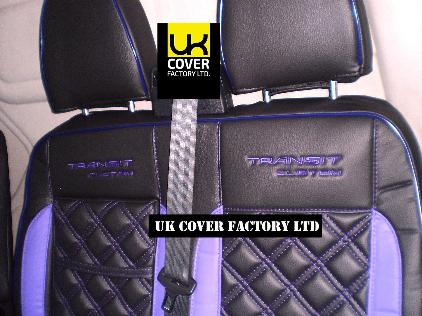 Van Seat Covers For Transit Custom/MK8 Made with Transit Custom 11A33TC Purple