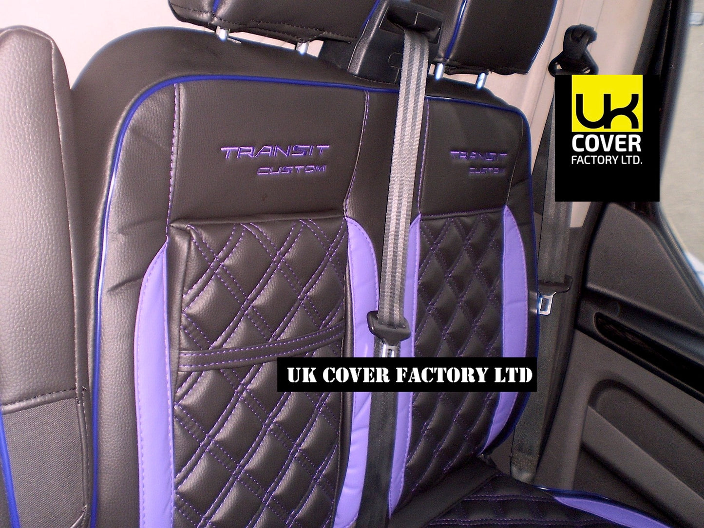 Van Seat Covers For Transit Custom/MK8 Made with Transit Custom 11A33TC Purple