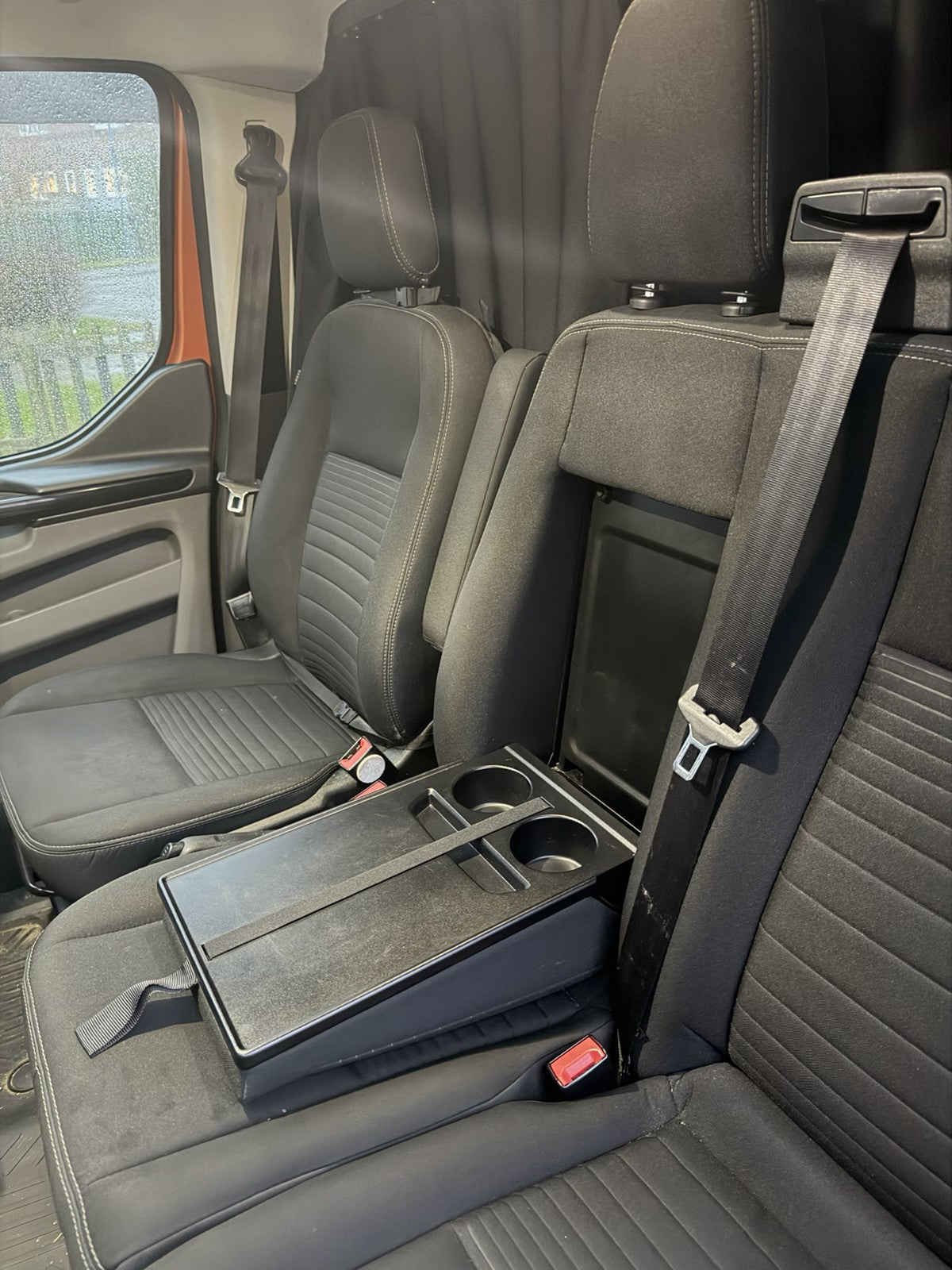 Van Seat Covers For Transit Custom/Tourneo Double Cab Made with Ford Letters & Piping 11A29 Blue Electron