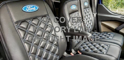 Van Seat Covers For Transit Custom/MK8 Made with Ford Logo 11A4FD© BLUE