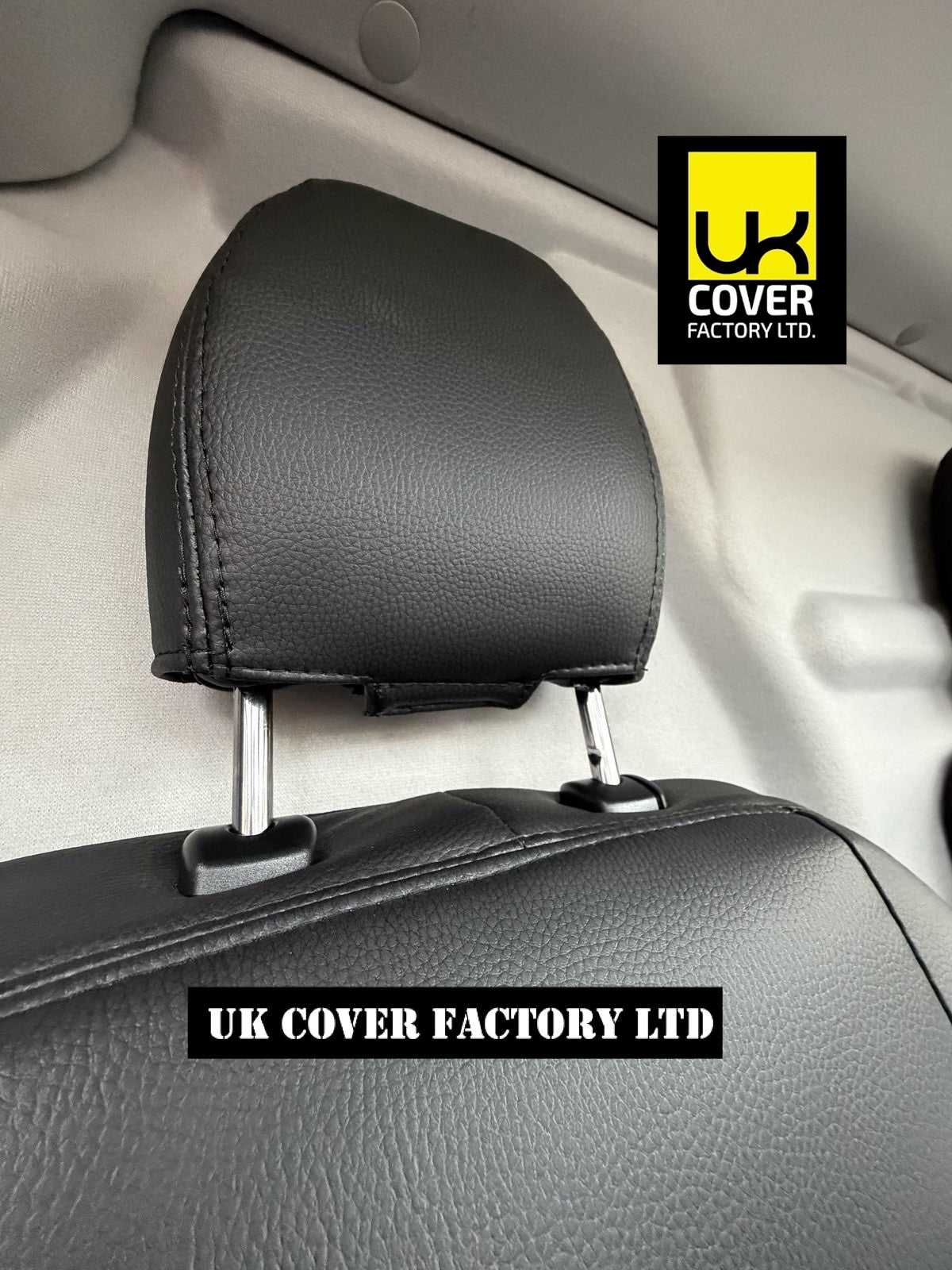 Van Seat Covers For Transit Custom 2024+ Made with FORD 11A120FD Black Binary
