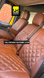Van Seat Covers For Transit Custom/MK8 Made with No Logo 11A9 Brown