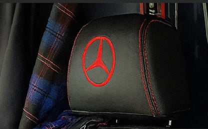 Van Seat Covers For Mercedes Sprinter Made with Logo 11A3MER© Red