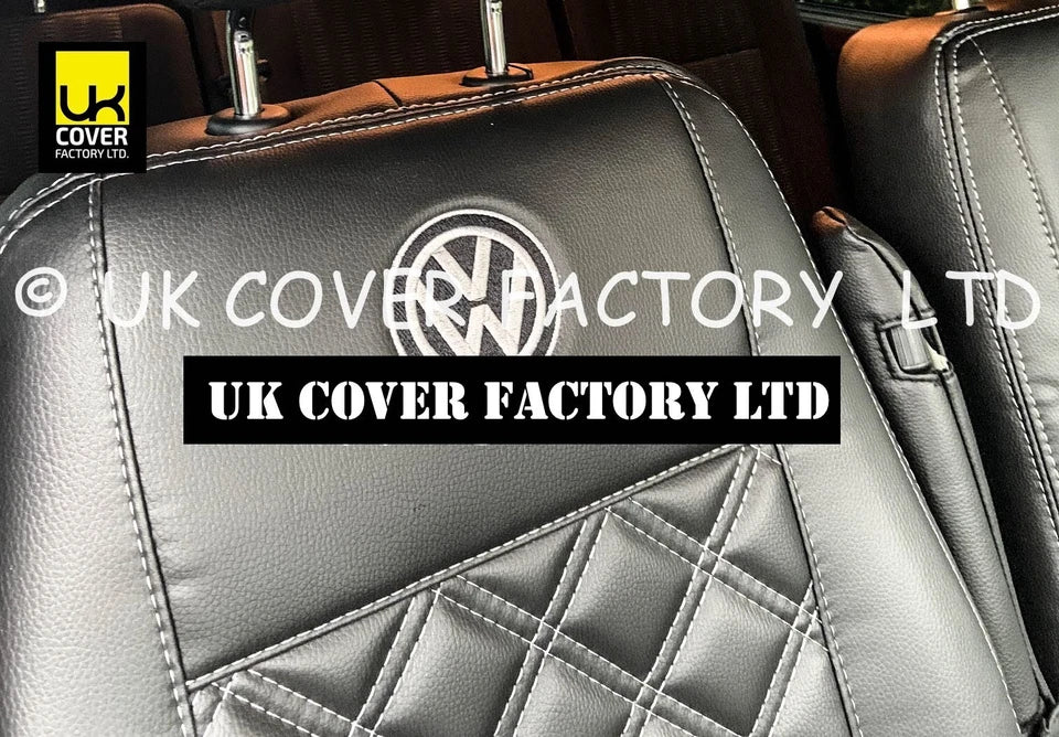 Van Seat Covers For VW ID Buzz Made with Logo 11A1VW Grey