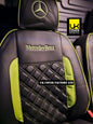 Van Seat Covers For Mercedes Sprinter Made with Dual Logo 11A28MER©MB Lime Green