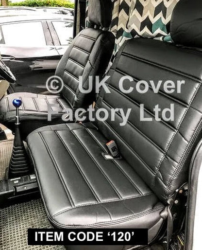 VAN SEAT COVERS FOR VW TRANSPORTER T5 T6 PREMIUM BINARY QUILT DESIGN