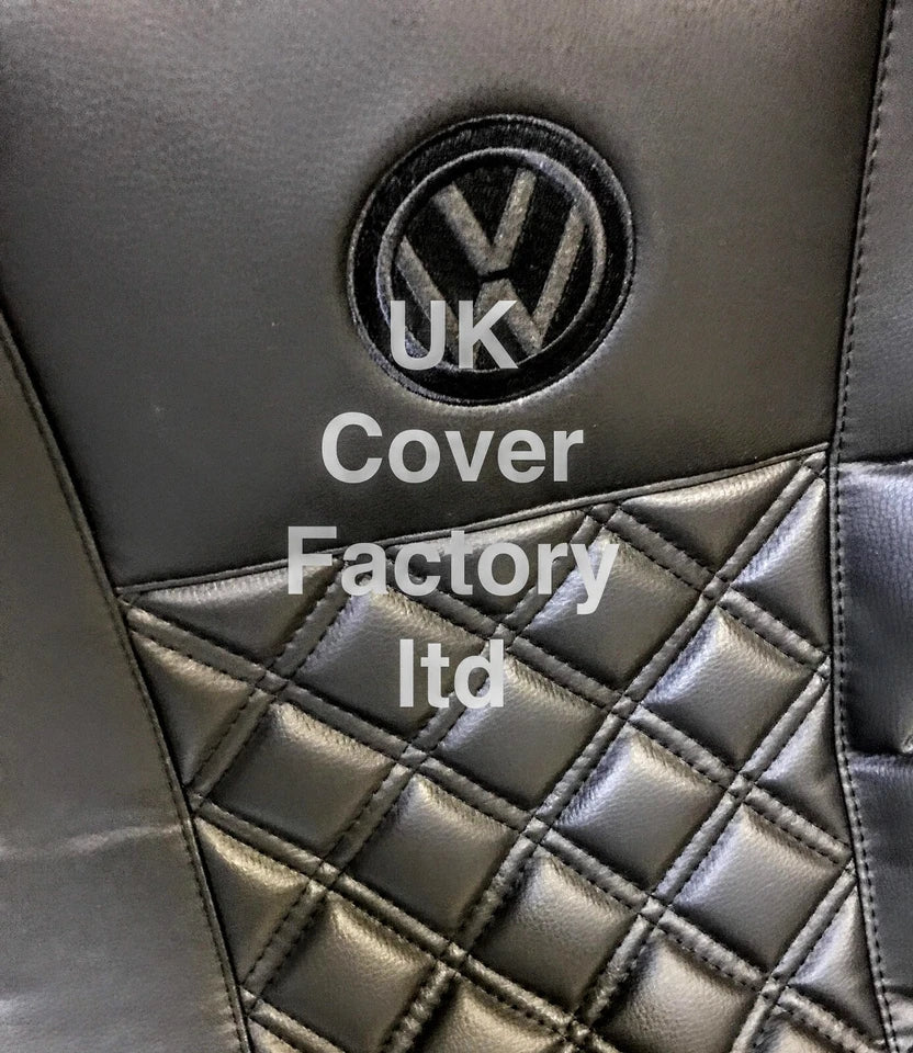 Van Seat Covers For VW ID Buzz Made with Logo 11A5VW Black