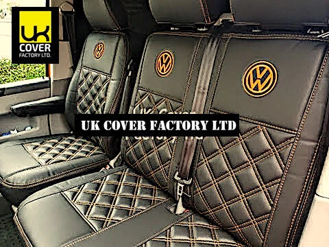Van Seat Covers For VW ID Buzz Made with Logo 11A19VW Orange