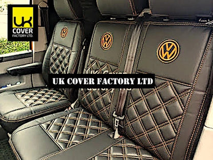 Van Seat Covers For VW ID Buzz Made with Logo 11A19VW Orange