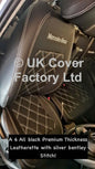 Van Seat Covers For Mercedes Vito 447 Made with Mercedes Logo 11A6MB White/Silver Stitch