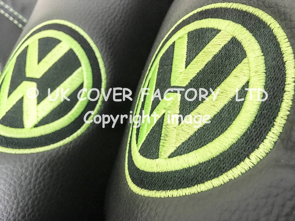Van Seat Covers For VW ID Buzz Made with Logo 11A8VW Lime Green