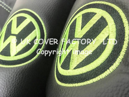 Van Seat Covers For VW ID Buzz Made with Logo 11A8VW Lime Green