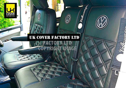 Van Seat Covers For VW ID Buzz Made with Logo 11A1VW Grey