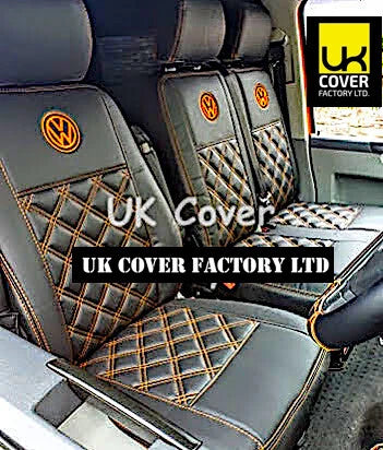 Van Seat Covers For VW ID Buzz Made with Logo 11A19VW Orange