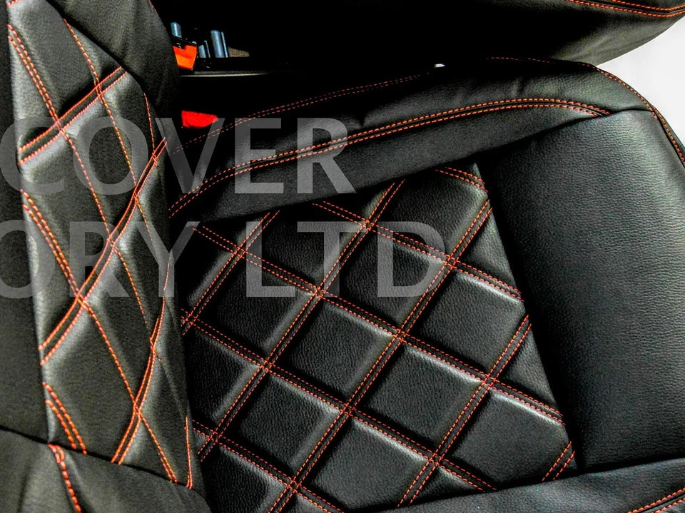 Van Seat Covers For VW ID Buzz Made with Logo 11A3VW Red