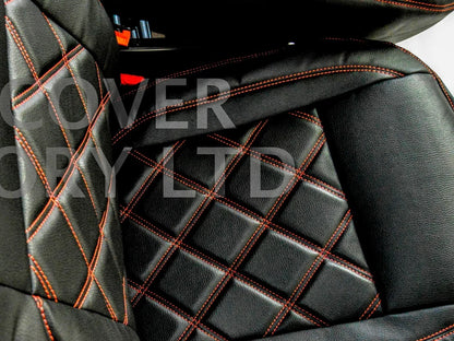 Van Seat Covers For VW ID Buzz Made with Logo 11A3VW Red