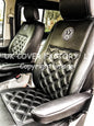 Van Seat Covers For VW Caddy Made with Logo 11A2VW Grey