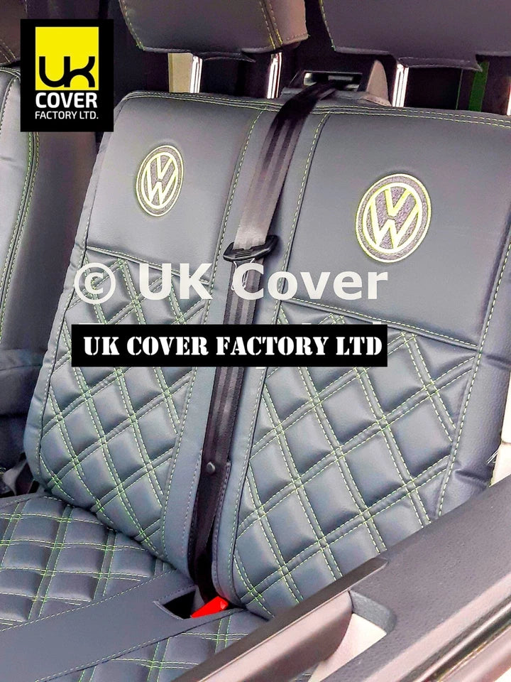 Van Seat Covers For VW ID Buzz Made with Logo 11A8VW Lime Green