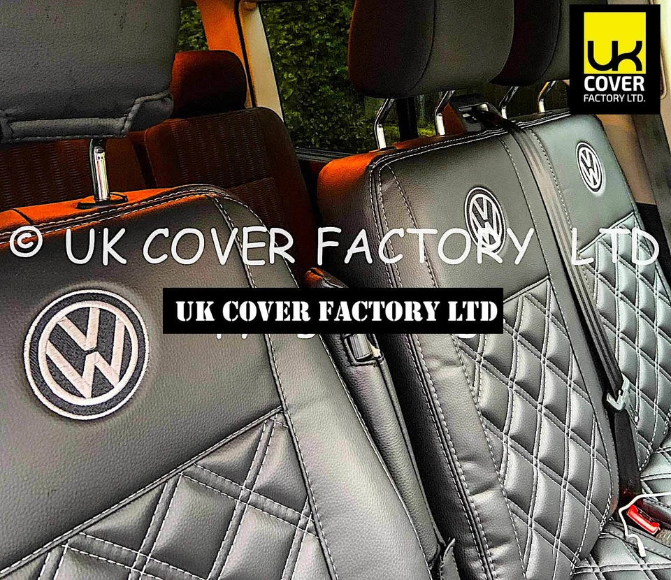 Van Seat Covers For VW ID Buzz Made with Logo 11A1VW Grey