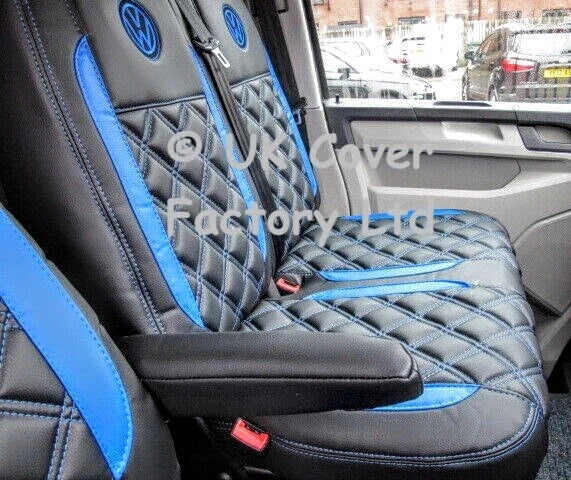Van Seat Covers For VW ID Buzz Made with Logo 11A24VW Blue