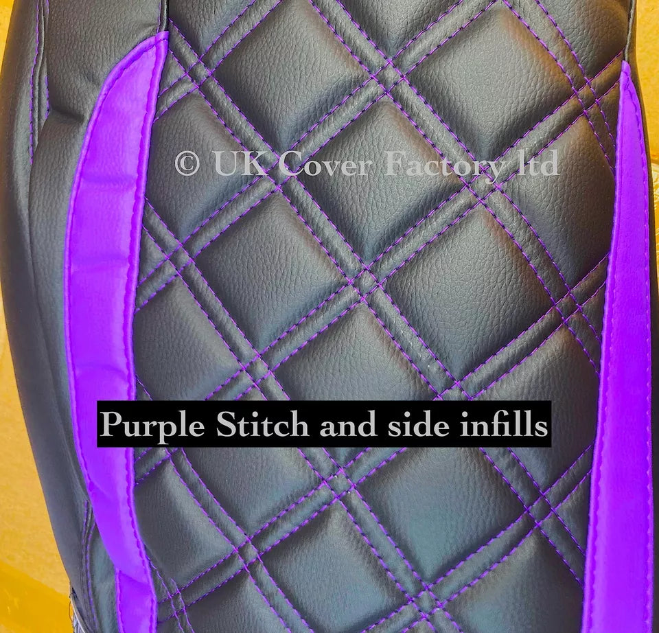 Van Seat Covers For VW ID Buzz Made with Logo 11A33VW Purple