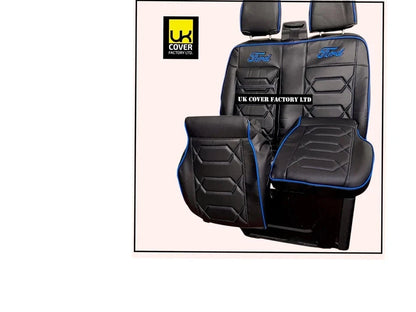 Van Seat Covers For Transit Custom/MK8 Made with FORD 11A4FD BLUE ELECTRON