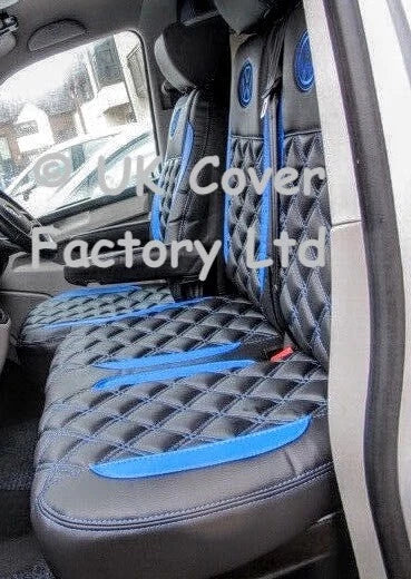 Van Seat Covers For VW ID Buzz Made with Logo 11A24VW Blue