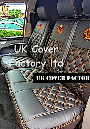 Van Seat Covers For VW ID Buzz Made with Logo 11A19VW Orange