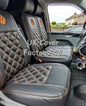 Van Seat Covers For VW Transporter Made with Logo 11A19VW Orange