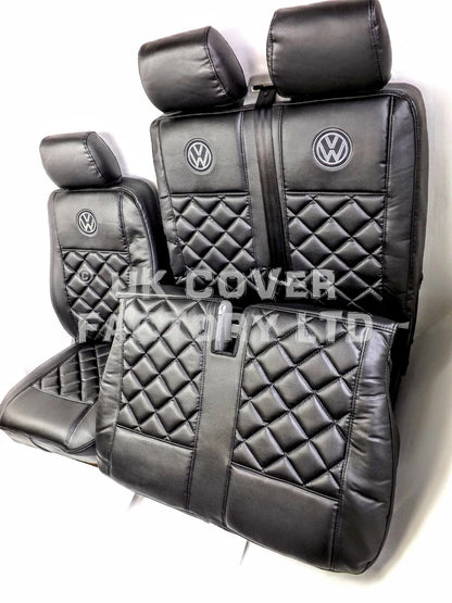 Van Seat Covers For VW ID Buzz Made with Logo 11A5VW Black