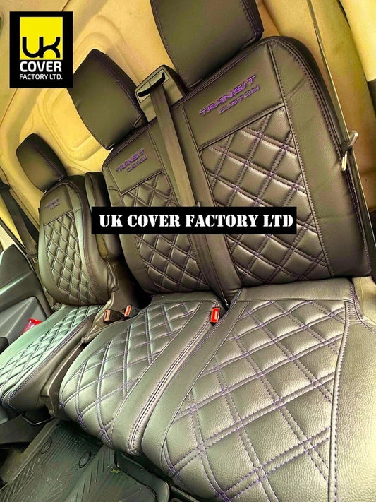 Van Seat Covers For Transit Custom/MK8 Made with Transit Custom 11A13TC Purple