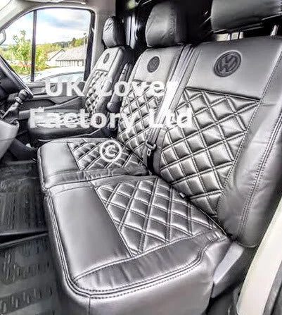 Van Seat Covers For VW ID Buzz Made with Logo 11A5VW Black