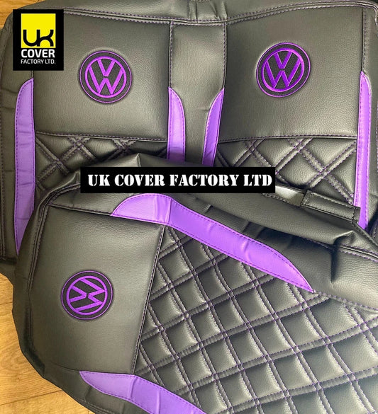 Van Seat Covers For VW ID Buzz Made with Logo 11A33VW Purple