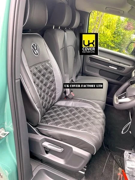 Van Seat Covers For VW ID Buzz Made with Logo 11A21VW Grey