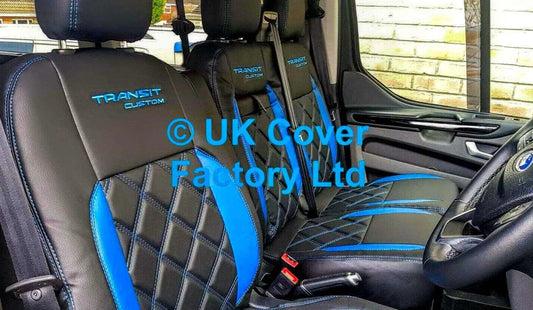 Van Seat Covers For Transit Custom/MK8 Made with Transit Custom 1A24TC Blue